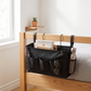 Multi-Pocket Oxford Fabric Bedside Caddy in a practical small-space lifestyle setting