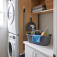 Large Portable Cleaning Caddy with Handle in a practical small-space lifestyle setting