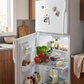 Clear Refrigerator Bins with Handles in an everyday small-space setting
