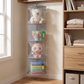 4-Compartment Foldable Hanging Mesh Organizer in a practical small-space lifestyle setting