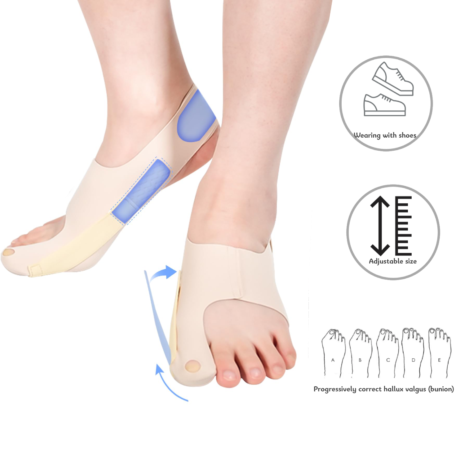 Bunion™ 2.0 : The Original Bunion Corrector Socks  X 3 - OmniOfferings