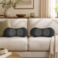 Two Shiatsu back massagers displayed together on a sofa